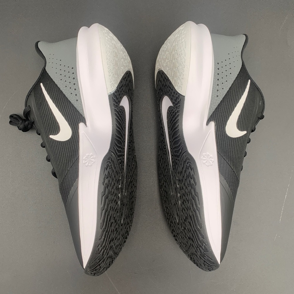 Nike Precision VII Basketball Shoes Black White Iron Grey FN4322-005 Mens 9 - Picture 5 of 8